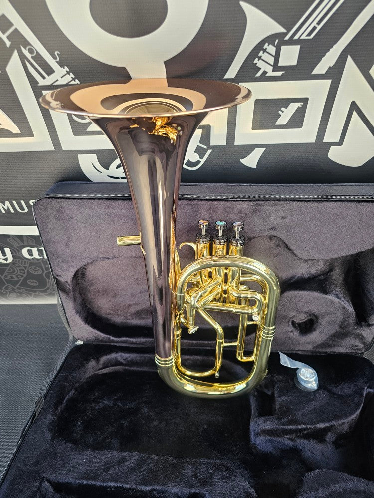 JP Solario Pakal 421 Laquer & Rose Eb Alto Horn (8.50" Big Bell)