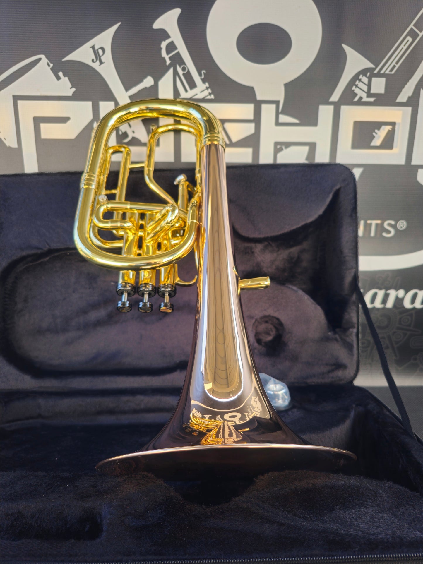 JP Solario Pakal 421 Laquer & Rose Eb Alto Horn (8.50" Big Bell)