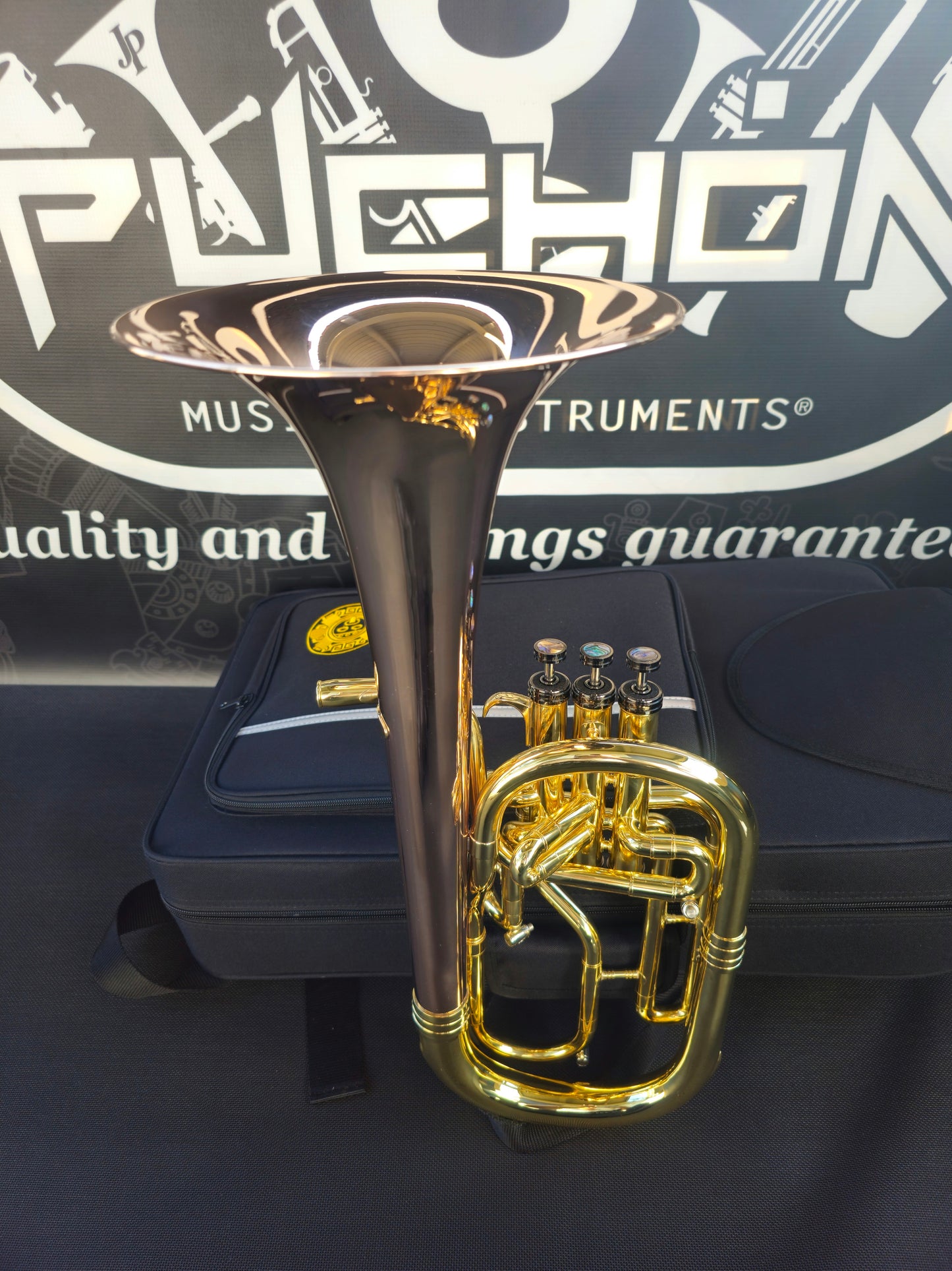 JP Solario Pakal 421 Laquer & Rose Eb Alto Horn (8.50" Big Bell)