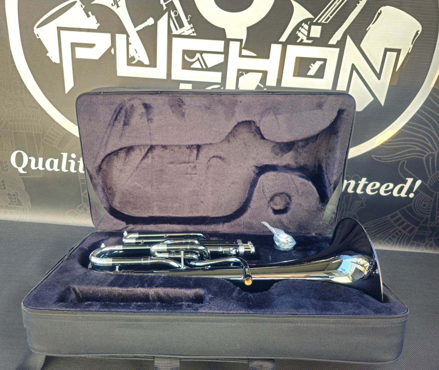 JP Solario Pakal 421 Black Nickel & Silver Eb Alto Horn (8.50"Big Bell)