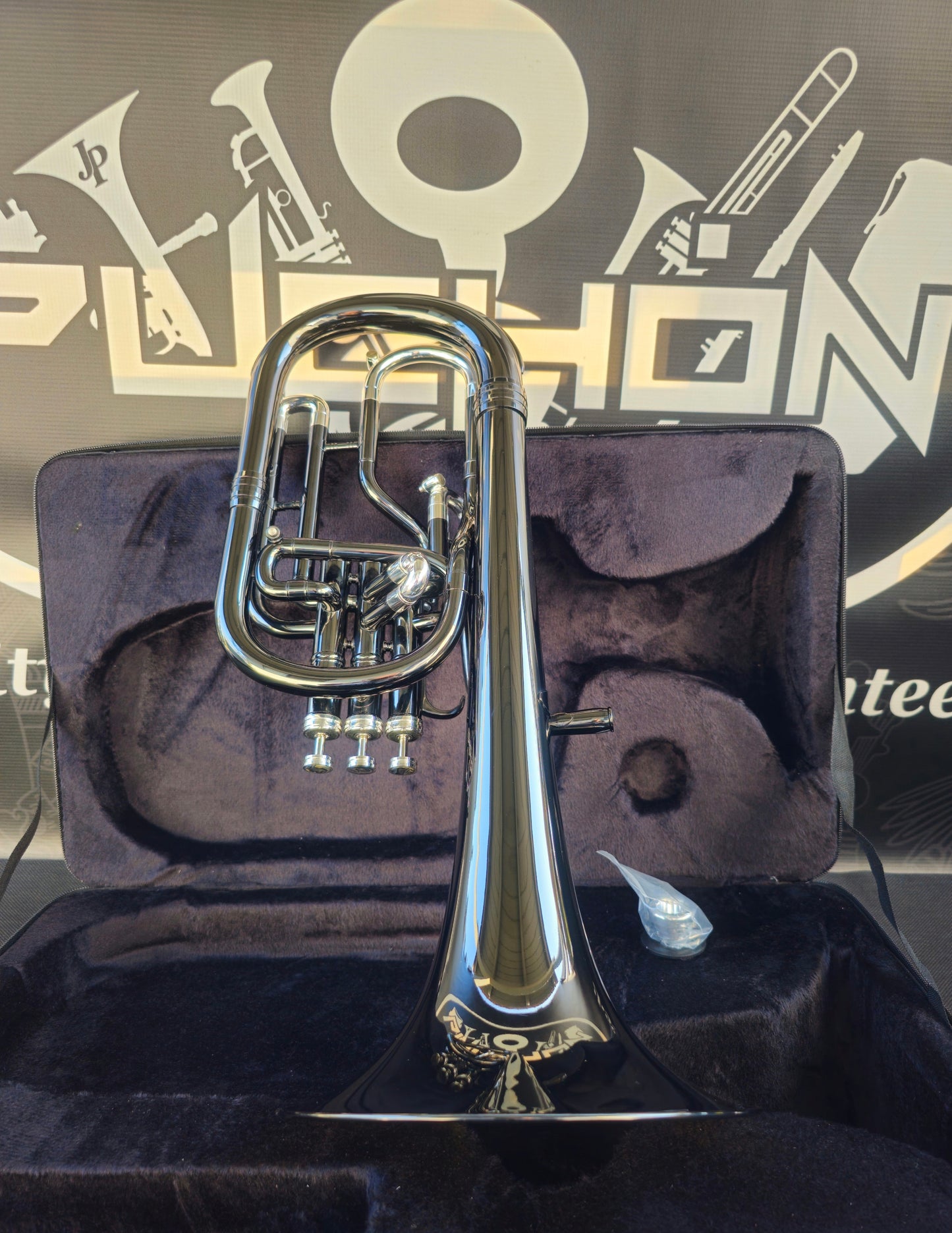 JP Solario Pakal 421 Black Nickel & Silver Eb Alto Horn (8.50"Big Bell)