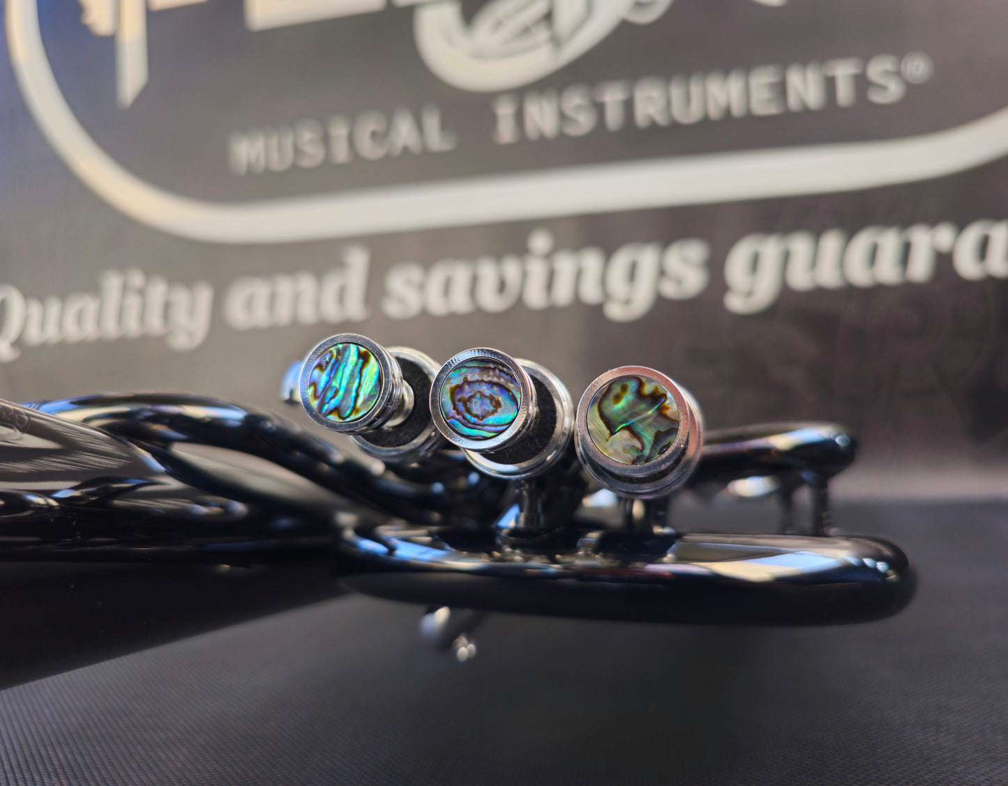 JP Solario Pakal 421 Black Nickel & Silver Eb Alto Horn (8.50"Big Bell)