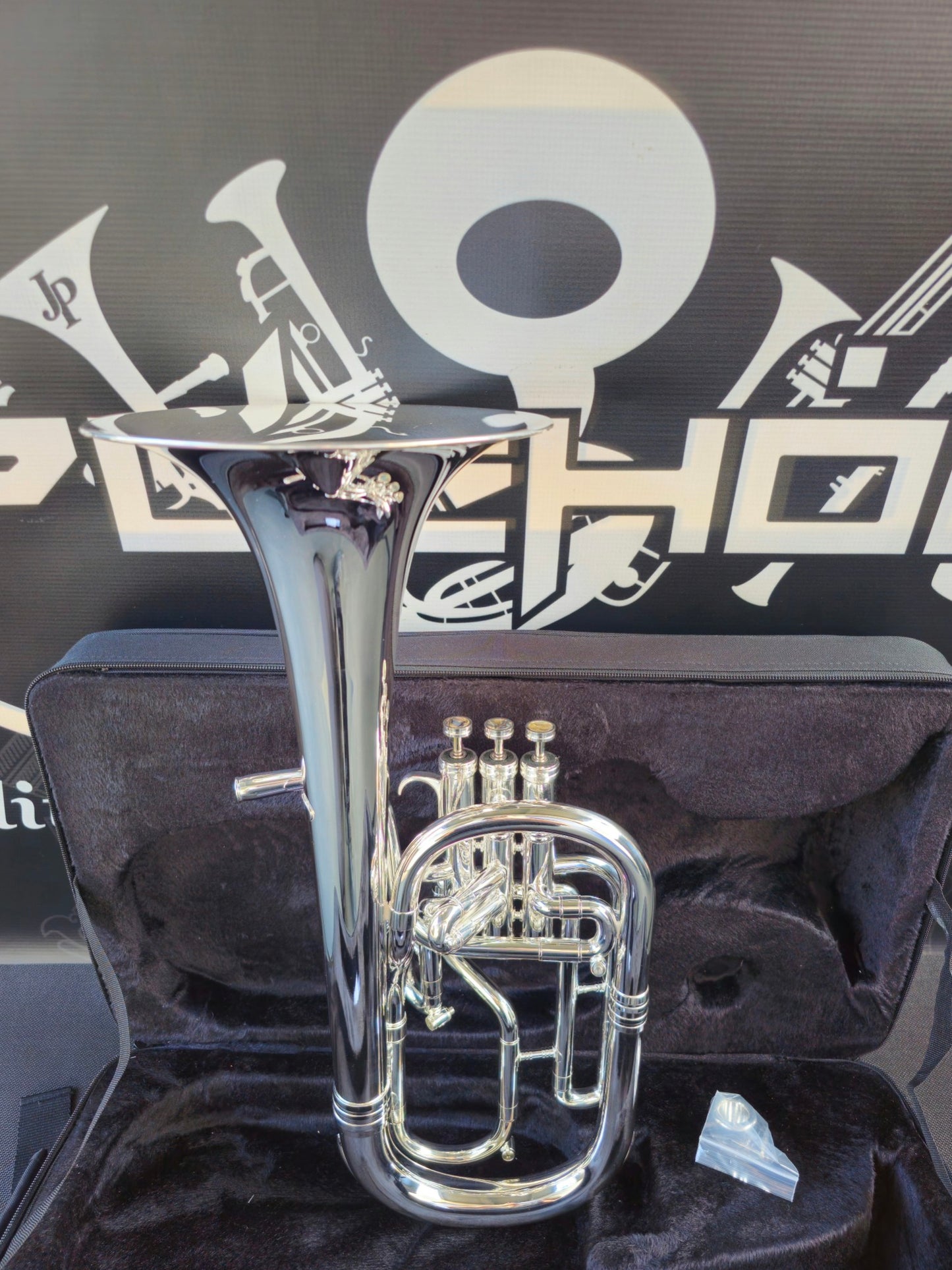 JP Solario Pakal 421 Silver Plated Eb Alto Horn (8.50" Big Bell)