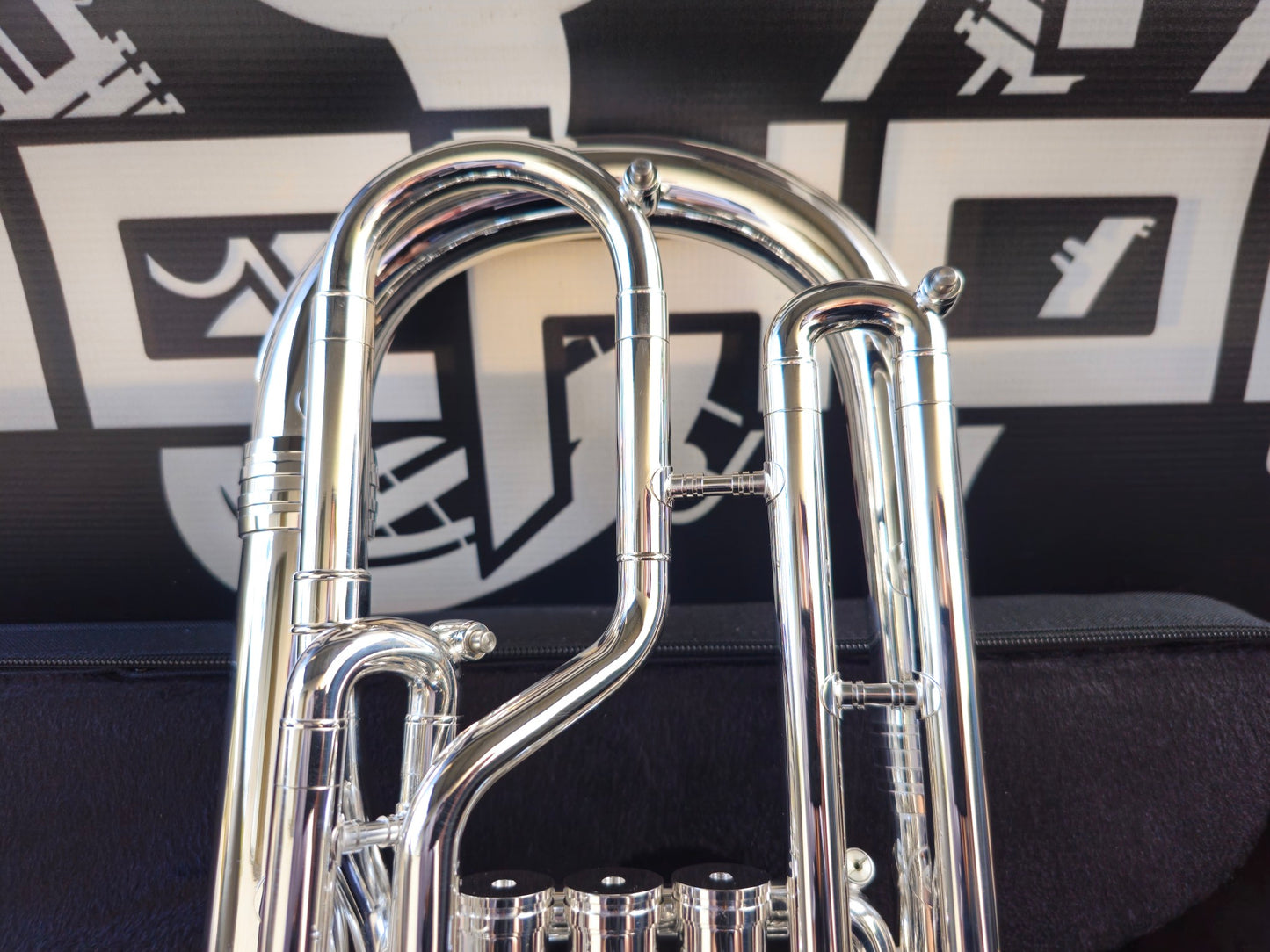 JP Solario Pakal 421 Silver Plated Eb Alto Horn (8.50" Big Bell)