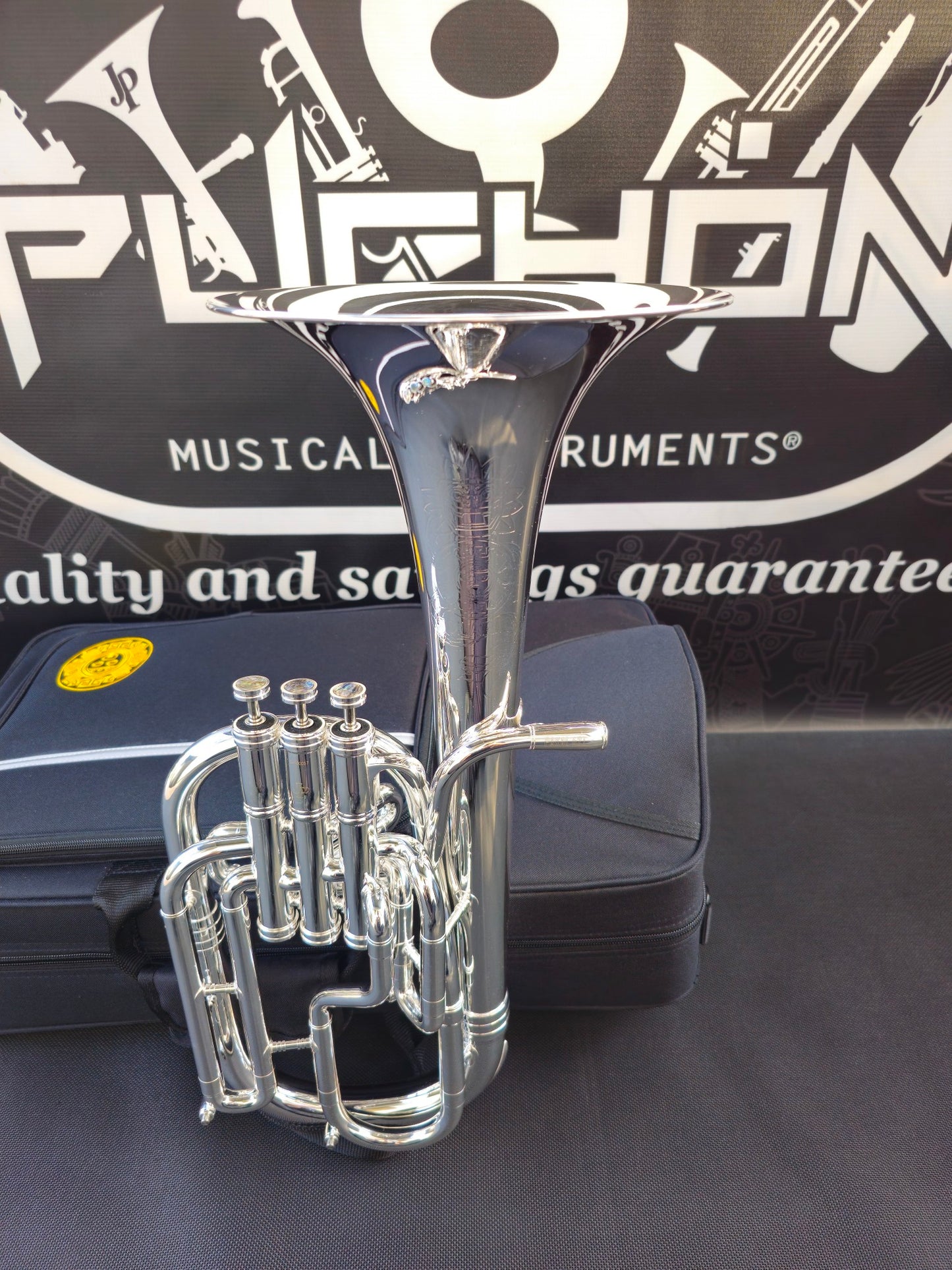 JP Solario Pakal 421 Silver Plated Eb Alto Horn (8.50" Big Bell)