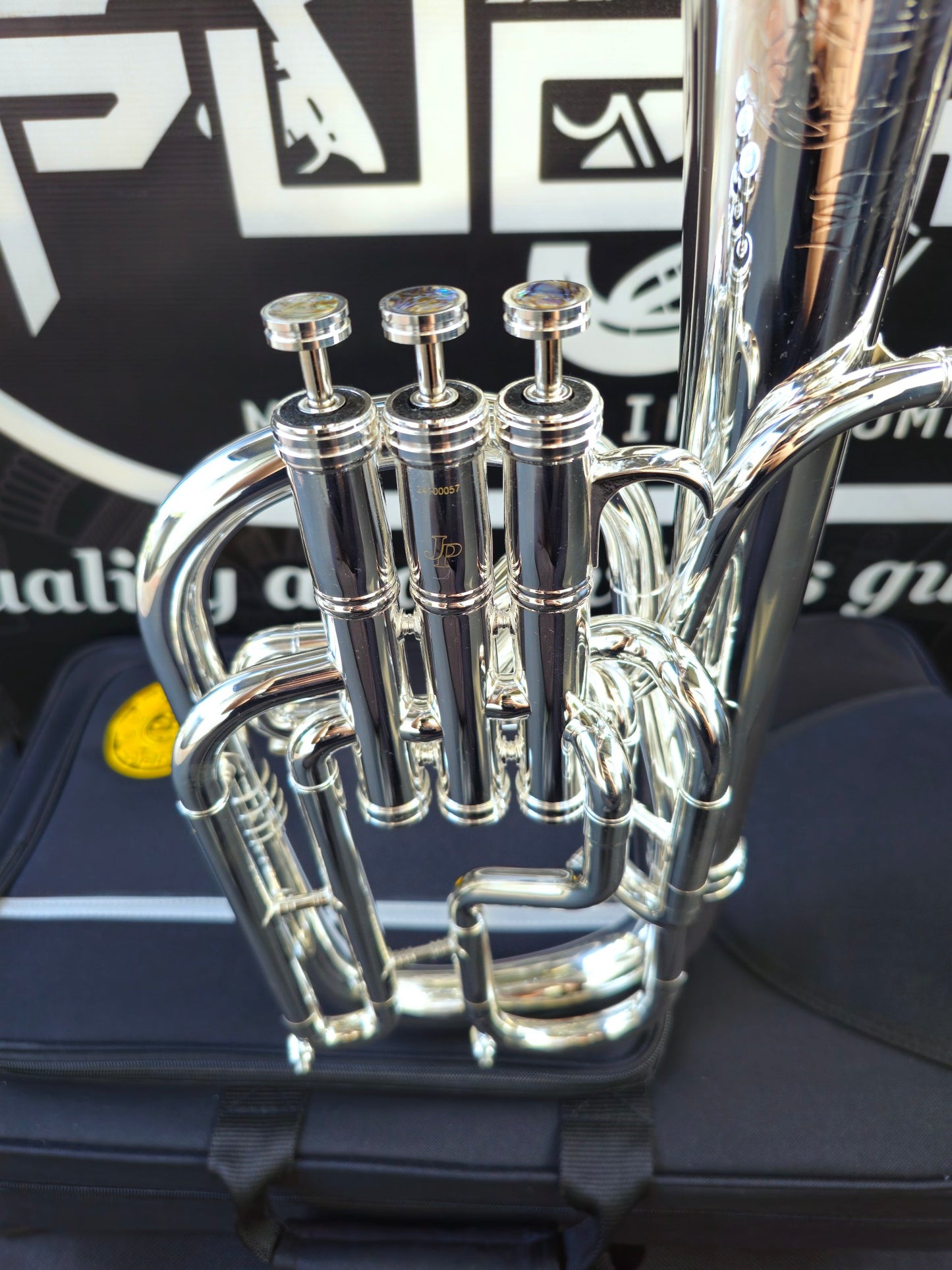 JP Solario Pakal 421 Silver Plated Eb Alto Horn (8.50" Big Bell)
