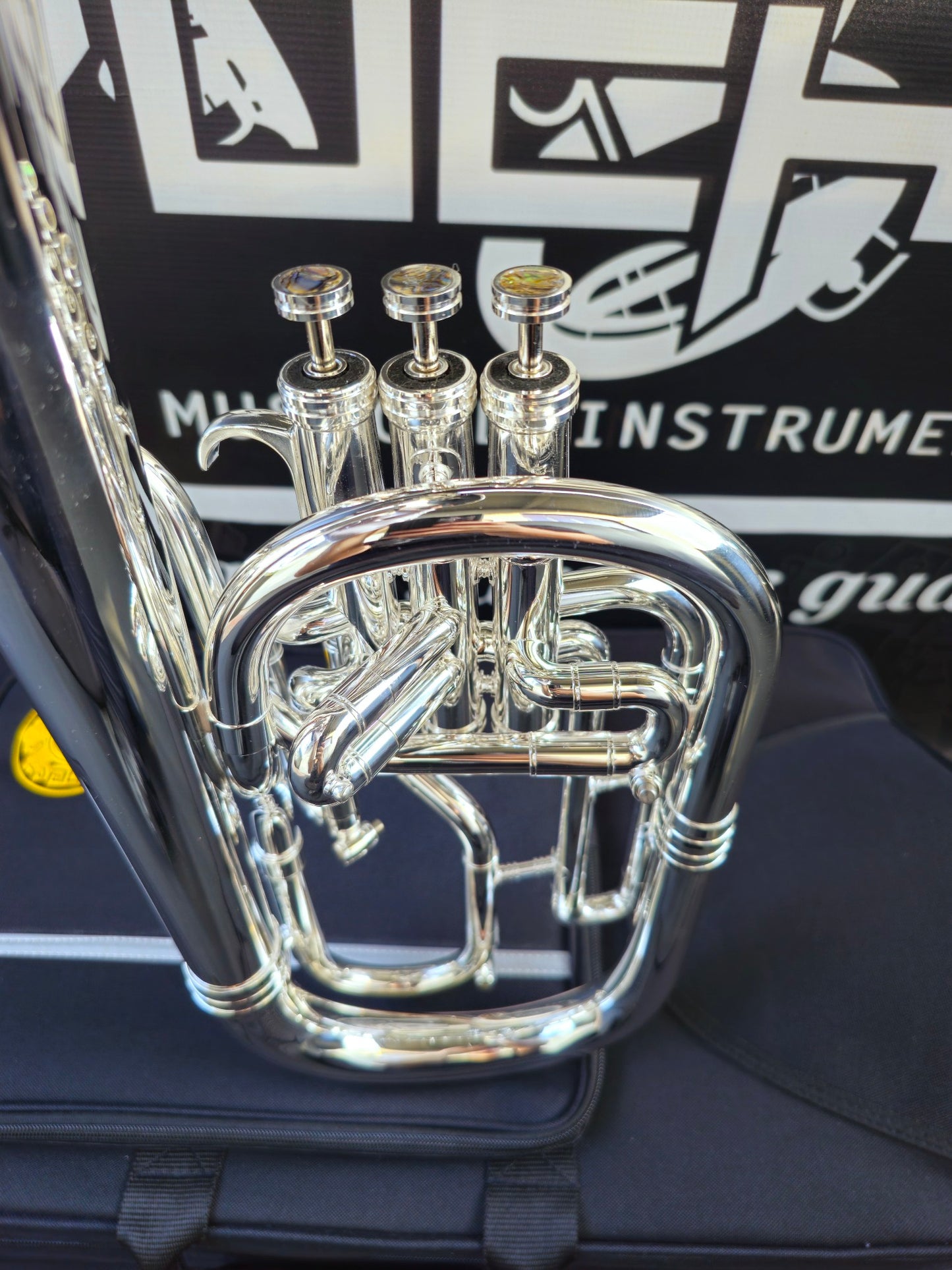 JP Solario Pakal 421 Silver Plated Eb Alto Horn (8.50" Big Bell)