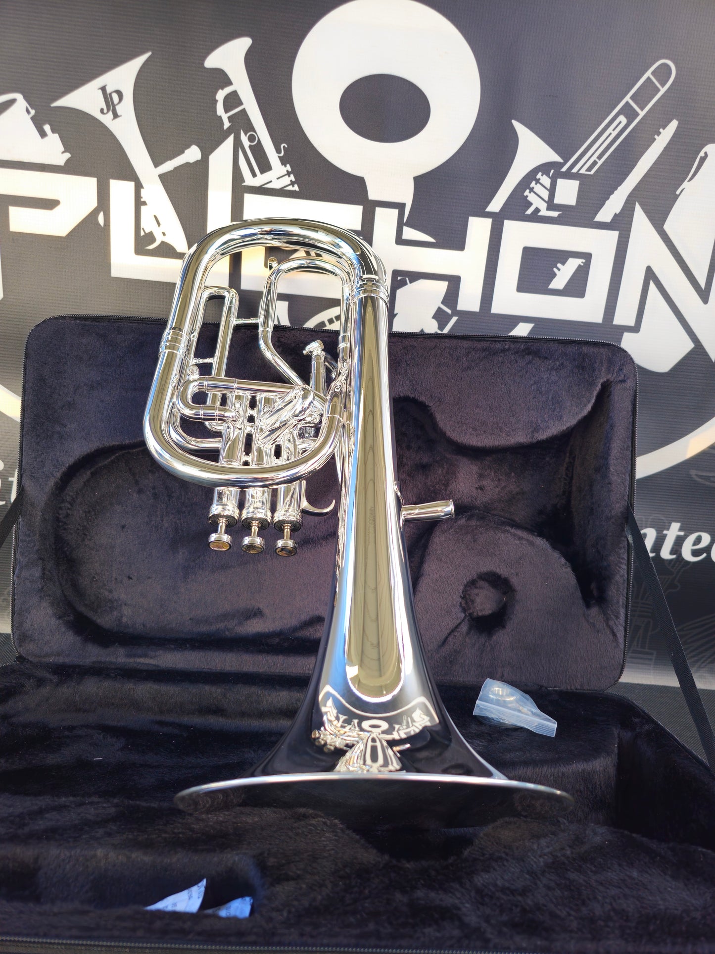 JP Solario Pakal 421 Silver Plated Eb Alto Horn (8.50" Big Bell)