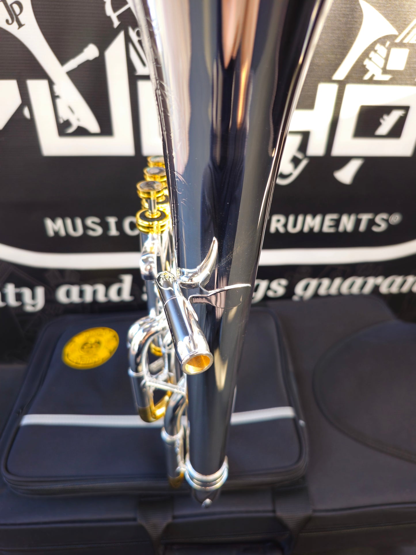 JP Solario Pakal 421 Gold & Silver Eb Alto Horn (8.50" Big Bell)