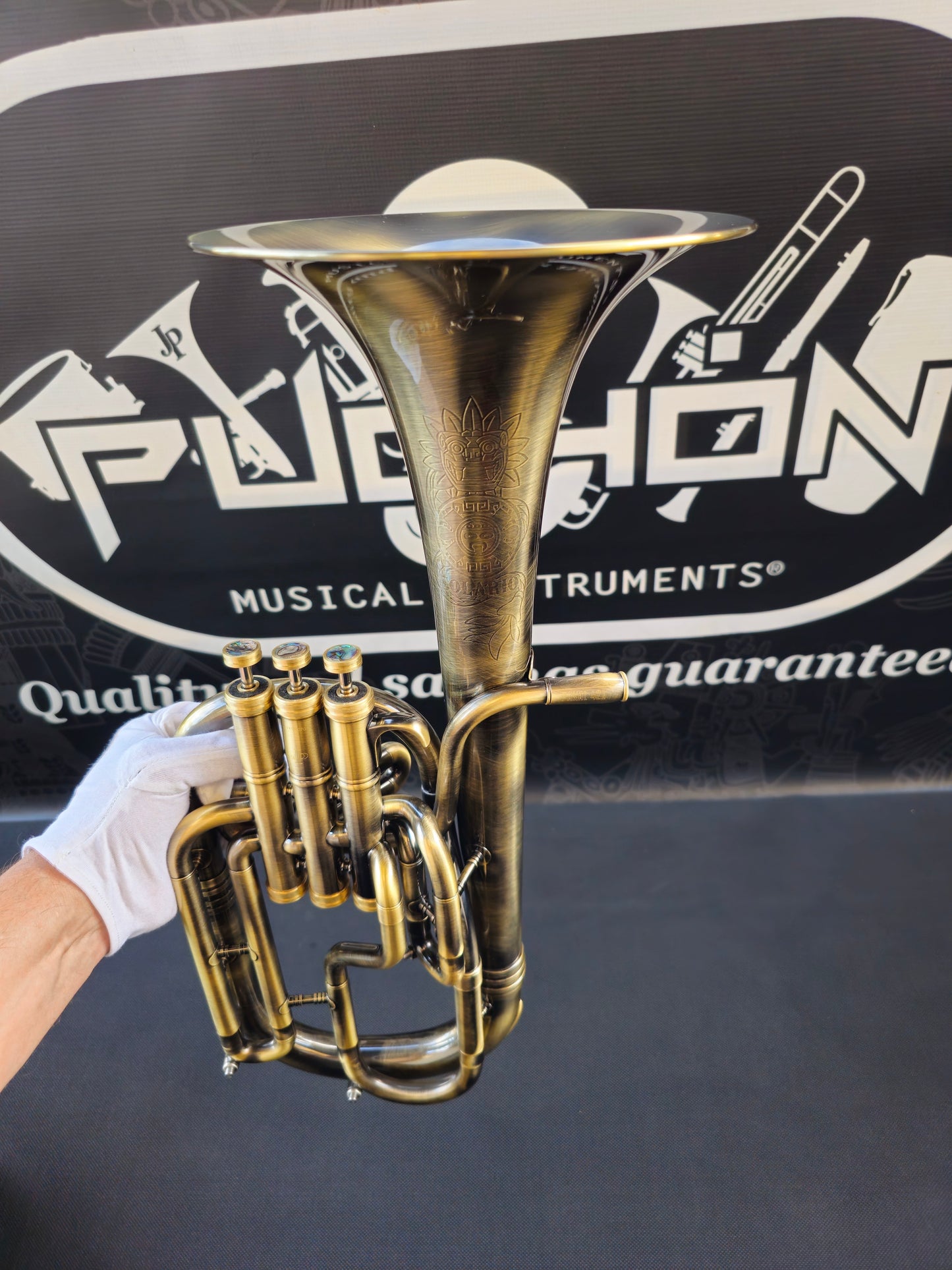 JP Solario Pakal 421 Antique Eb Alto Horn (8.50" Big Bell)