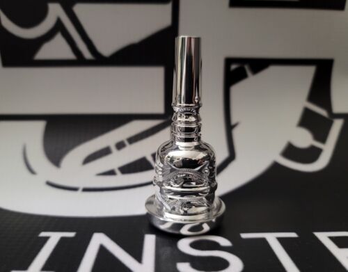 Alto Horn double cup Hand Engraved mouthpiece-#2 ( 19 mm)