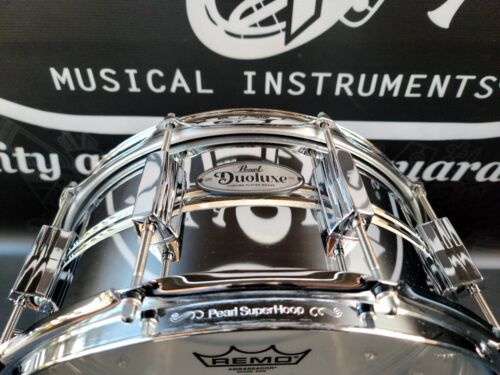 PEARL 14X6.5 DUOLUXE CHROME BRASS SNARE DRUM