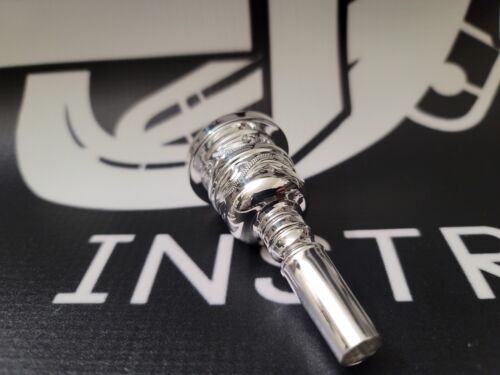 Alto Horn double cup Hand Engraved mouthpiece-#2 ( 19 mm)