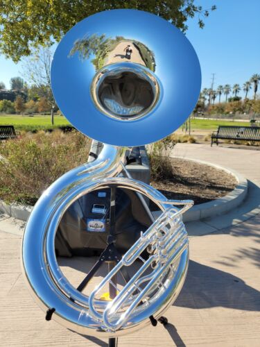 Eastman EPH495 Silver Bb Sousaphone - Professional (Excelent Condition)
