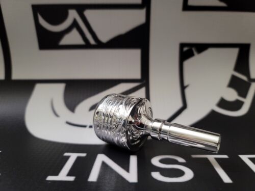Alto Horn double cup Hand Engraved mouthpiece-#2 (19 mm)