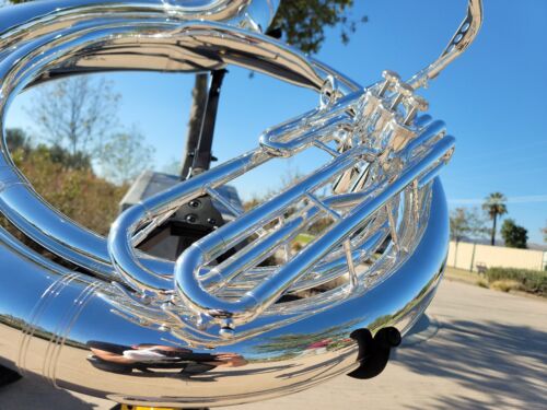 Eastman EPH495 Silver Bb Sousaphone - Professional (Almost Mint Condition)