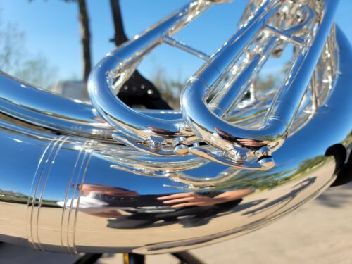 Eastman EPH495 Silver Bb Sousaphone - Professional (Excelent Condition)