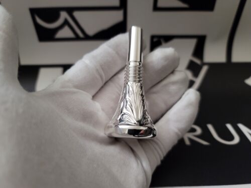 Alto Horn double cup Hand Engraved mouthpiece-#3 (18.5mm)