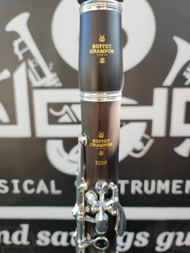Buffet Crampon E12F Clarinet Grenadilla Blackwood Siver Keys Eb Clarinet
