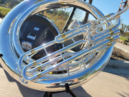 Eastman EPH495 Silver Bb Sousaphone - Professional (Excelent Condition)
