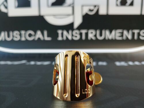BG France LD0 Duo Gold Lacquered Bb Clarinet/Alto Sax Ligature