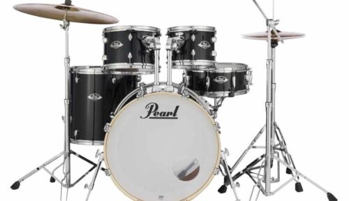 Pearl EXX Export 5-Piece Drum Set With Hardware - Jet Black