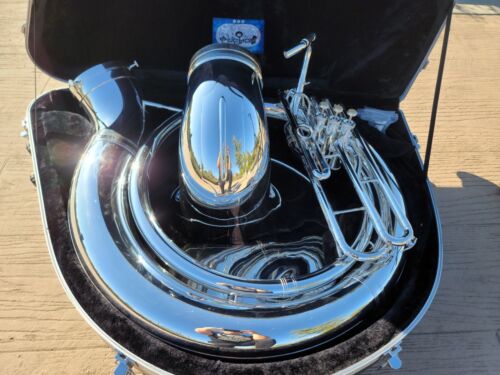 Eastman EPH495 Silver Bb Sousaphone - Professional (Excelent Condition)