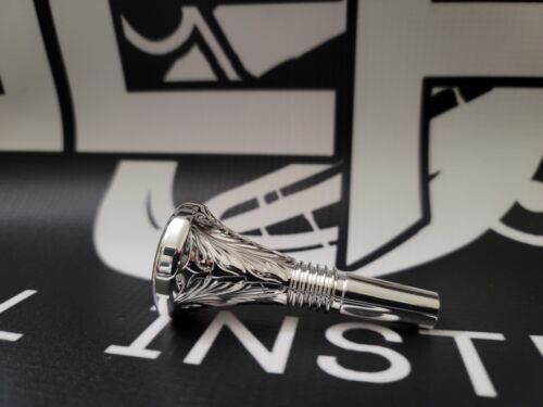 Alto Horn double cup Hand Engraved mouthpiece-#3 (18.5mm)