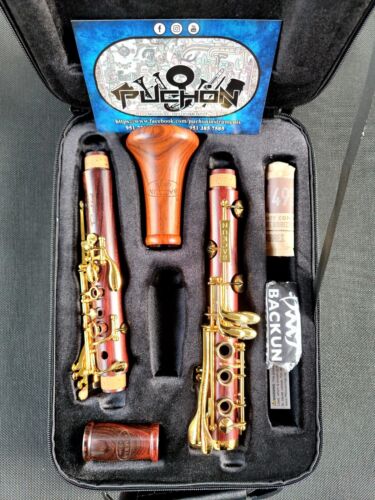 Backun Protege Cocobolo Wood & Gold Plated Keys Bb Clarinet - Professional