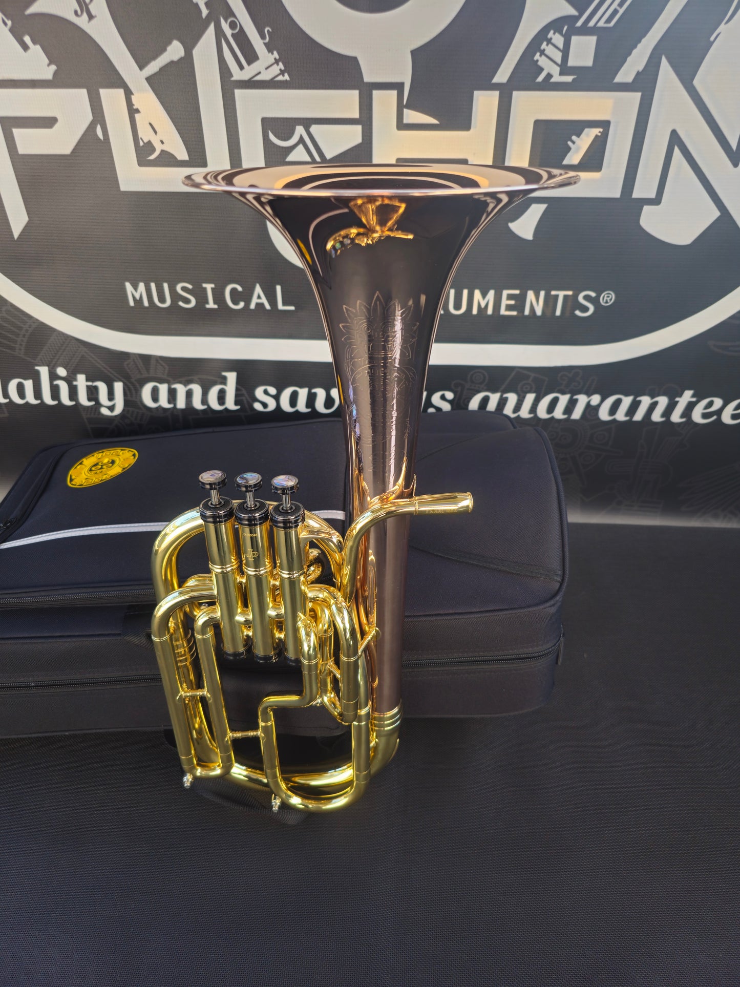 JP Solario Pakal 421 Laquer & Rose Eb Alto Horn (8.50" Big Bell)