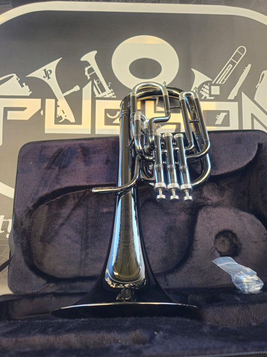 JP Solario Pakal 421 Black Nickel & Silver Eb Alto Horn (8.50"Big Bell)