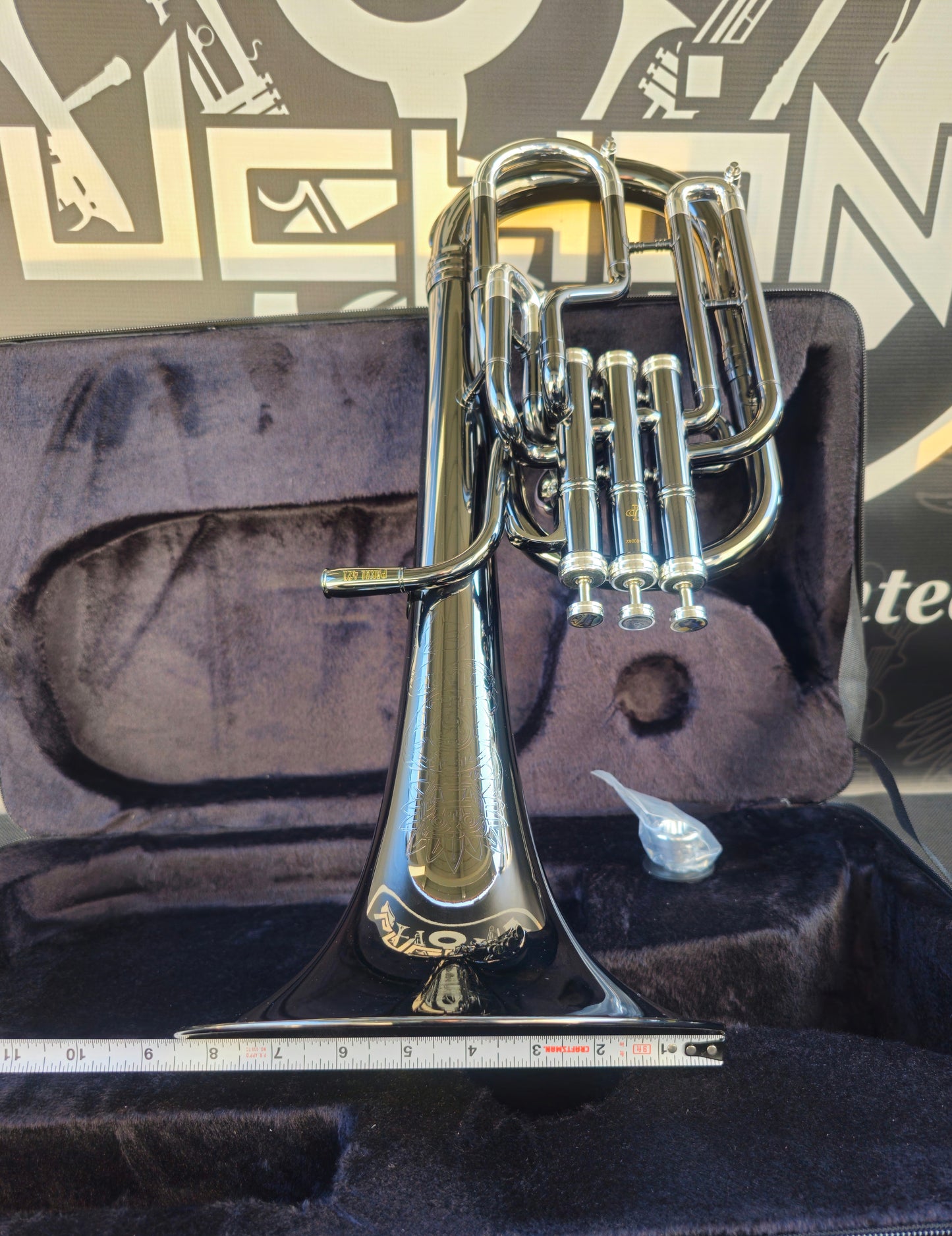 JP Solario Pakal 421 Black Nickel & Silver Eb Alto Horn (8.50"Big Bell)