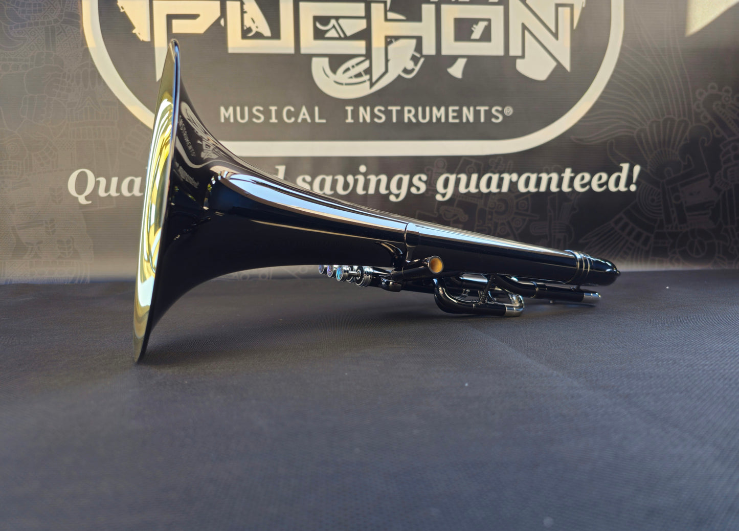 JP Solario Pakal 421 Black Nickel & Silver Eb Alto Horn (8.50"Big Bell)
