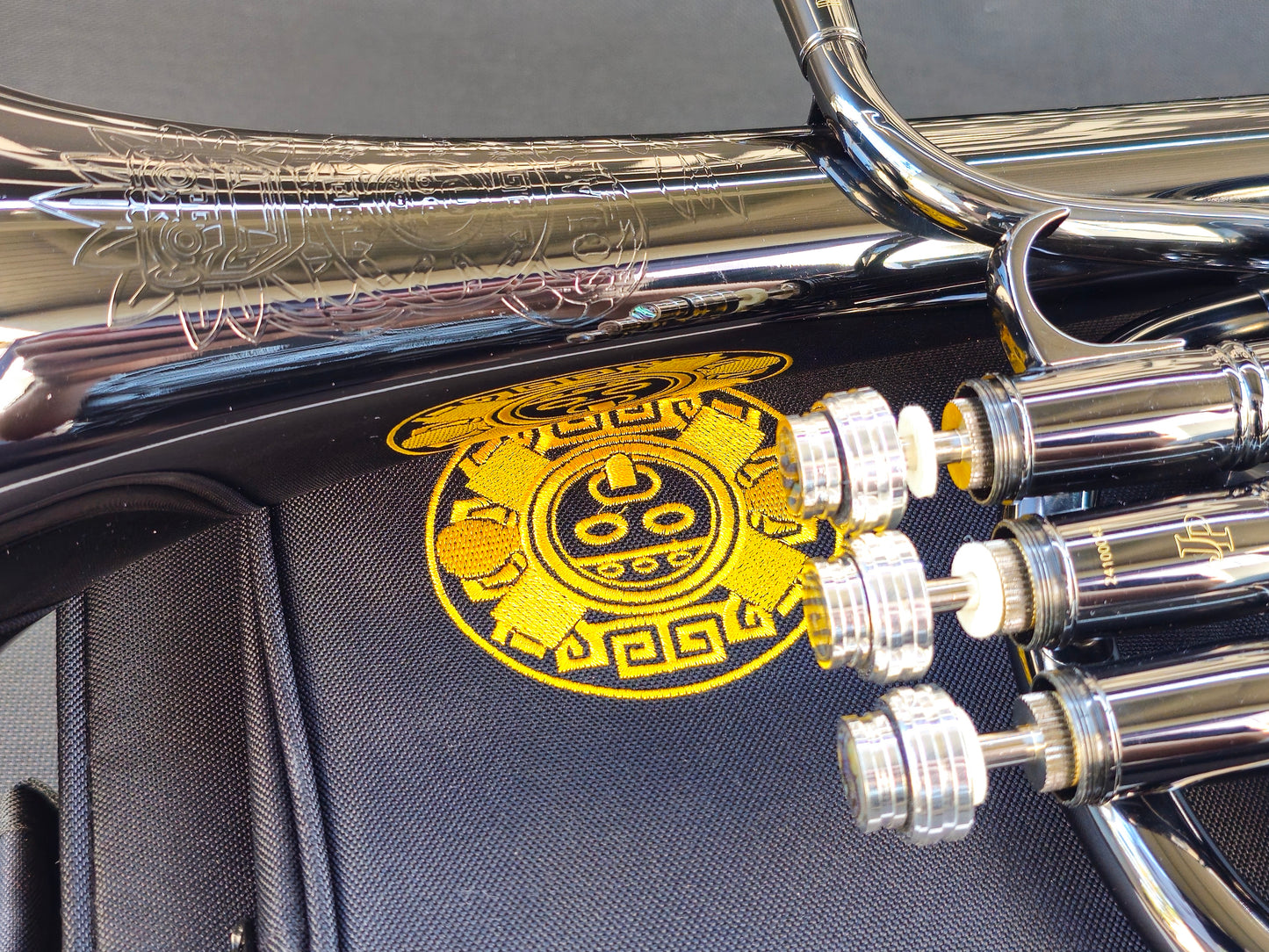 JP Solario Pakal 421 Black Nickel & Silver Eb Alto Horn (8.50"Big Bell)