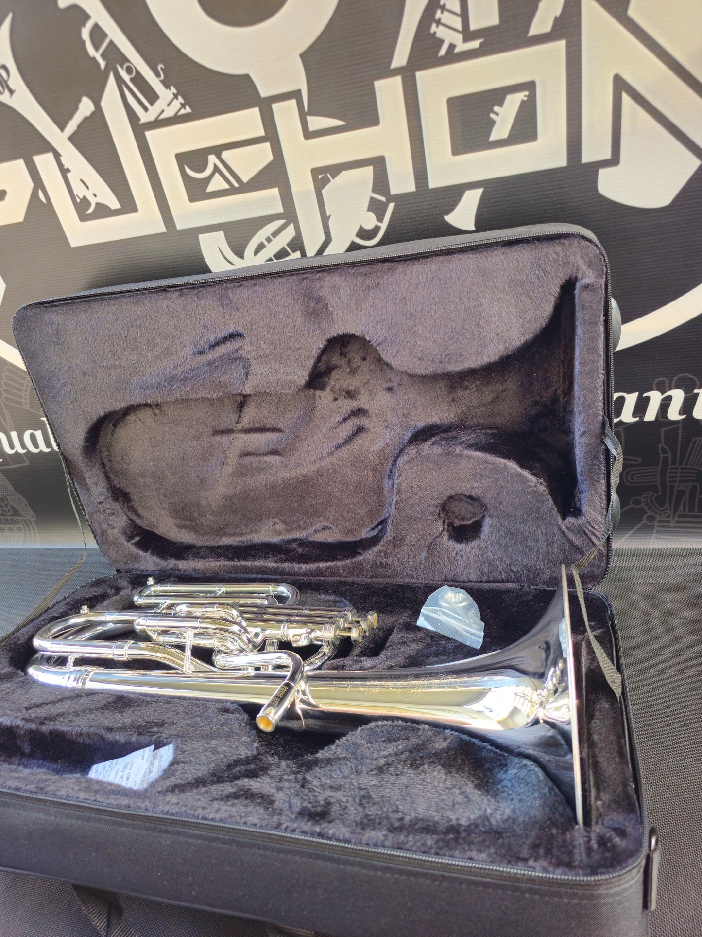 JP Solario Pakal 421 Silver Plated Eb Alto Horn (8.50" Big Bell)