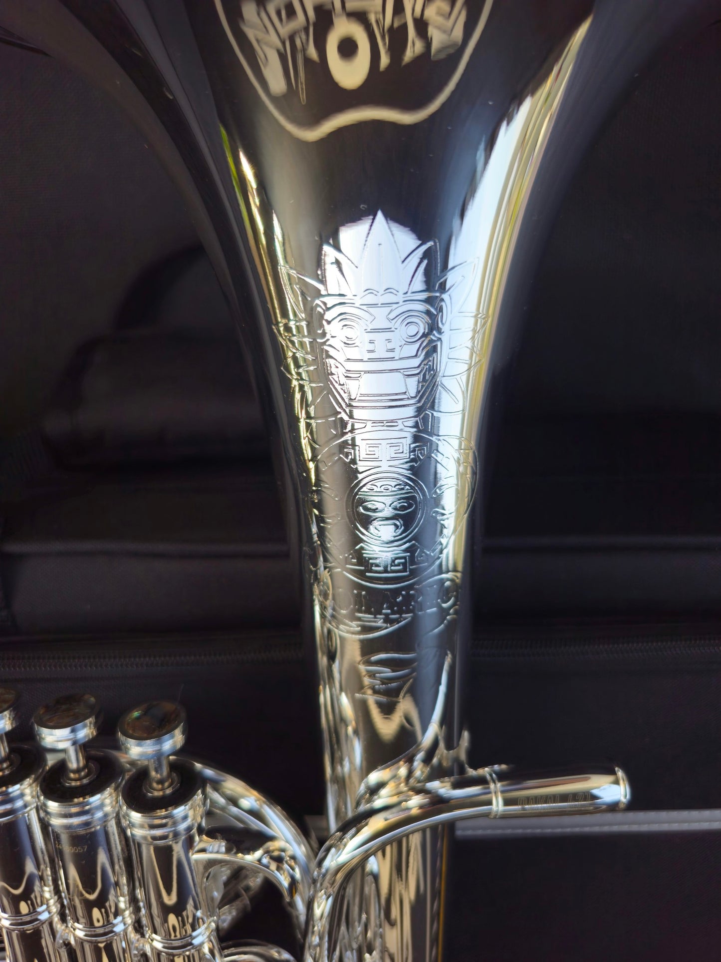 JP Solario Pakal 421 Silver Plated Eb Alto Horn (8.50" Big Bell)