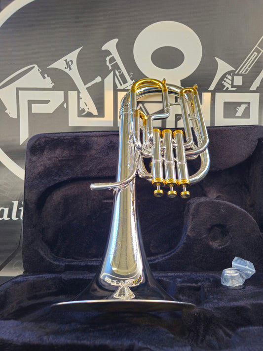 JP Solario Pakal 421 Gold & Silver Eb Alto Horn (8.50" Big Bell)