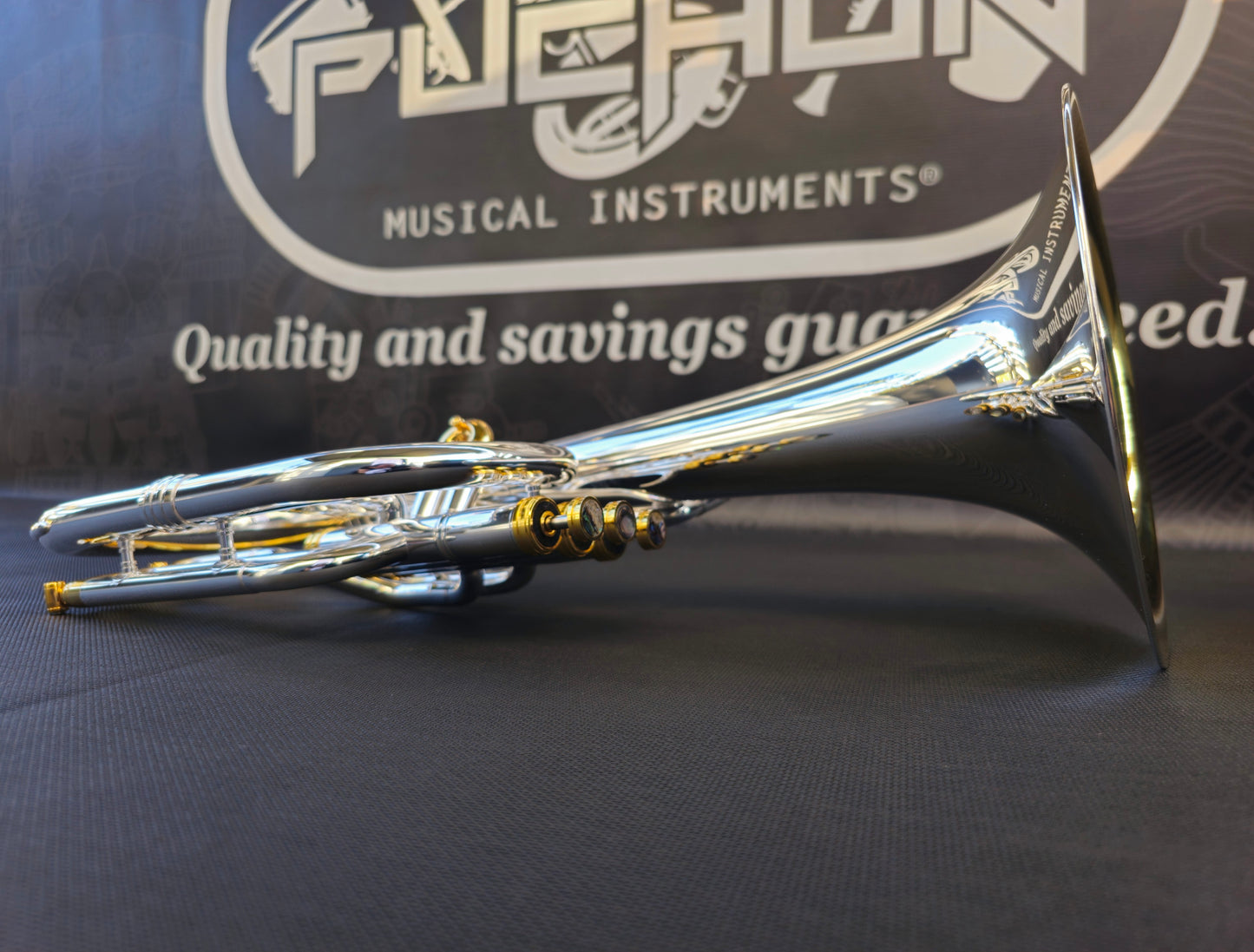 JP Solario Pakal 421 Gold & Silver Eb Alto Horn (8.50" Big Bell)