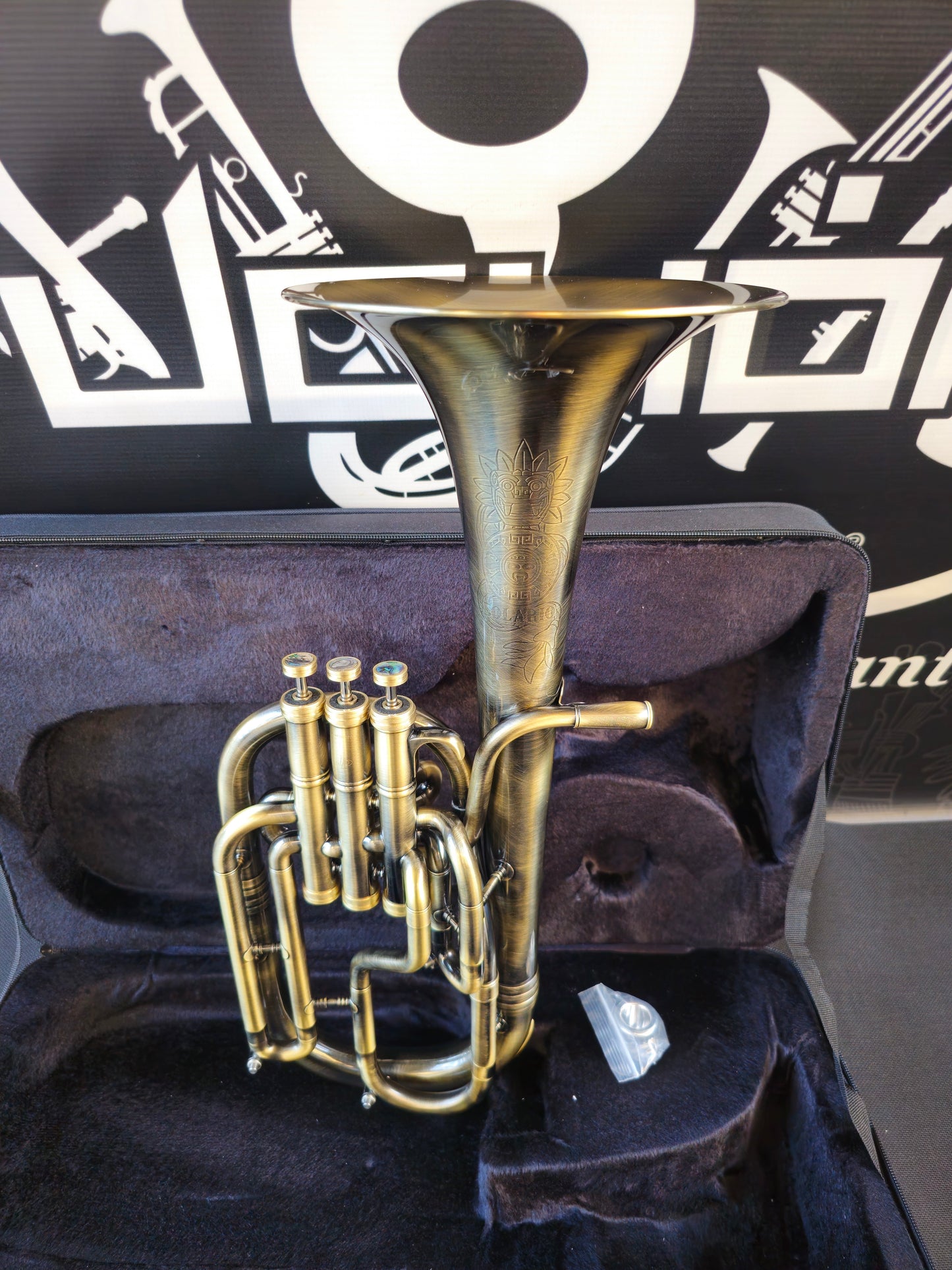 JP Solario Pakal 421 Antique Eb Alto Horn (8.50" Big Bell)