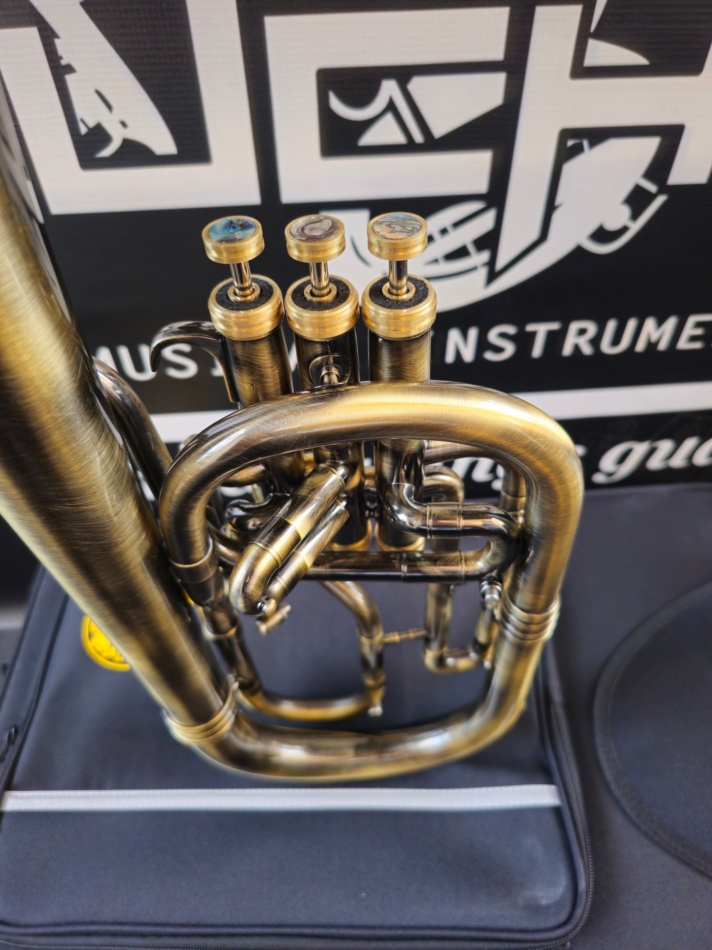 JP Solario Pakal 421 Antique Eb Alto Horn (8.50" Big Bell)