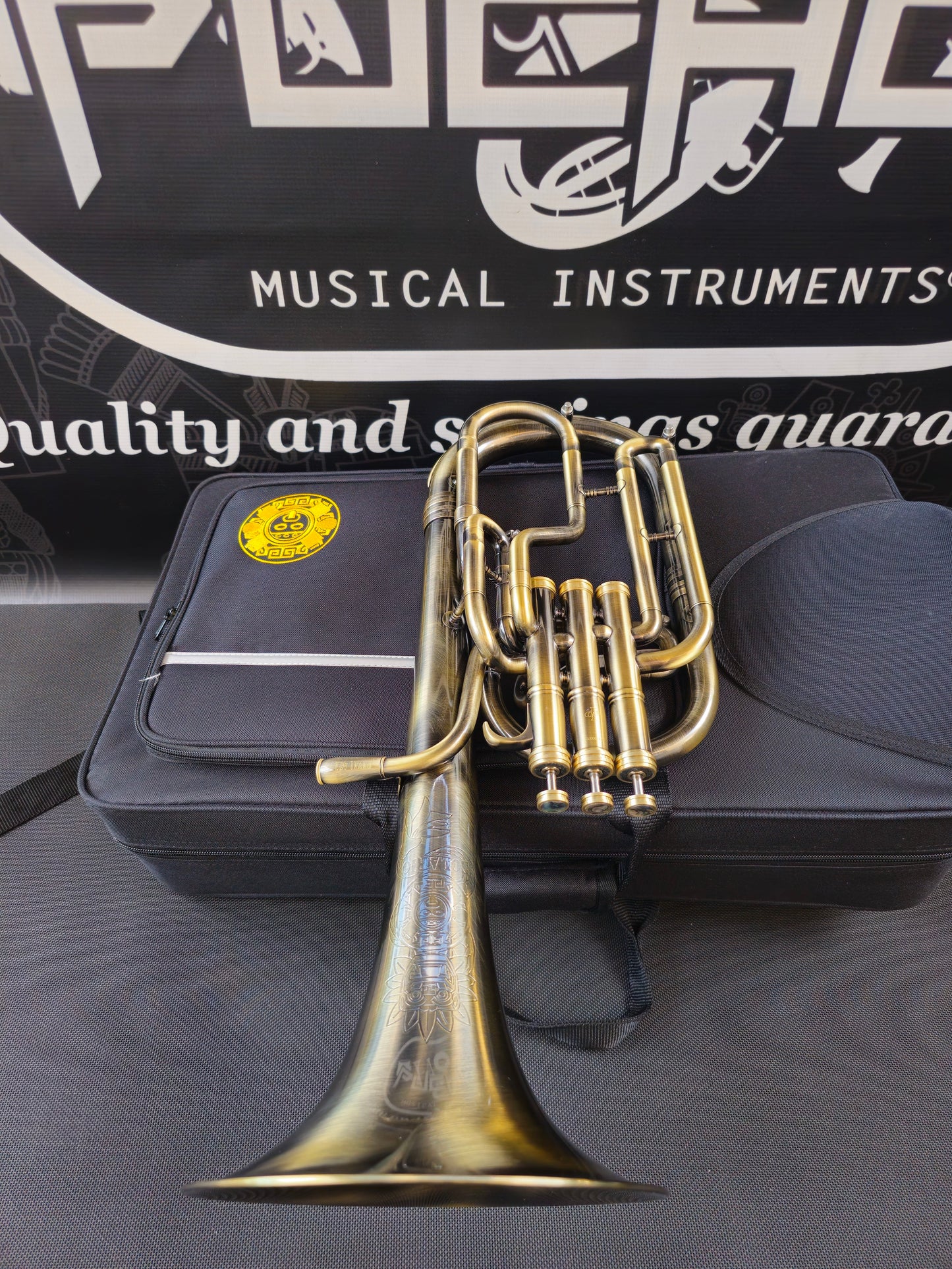 JP Solario Pakal 421 Antique Eb Alto Horn (8.50" Big Bell)
