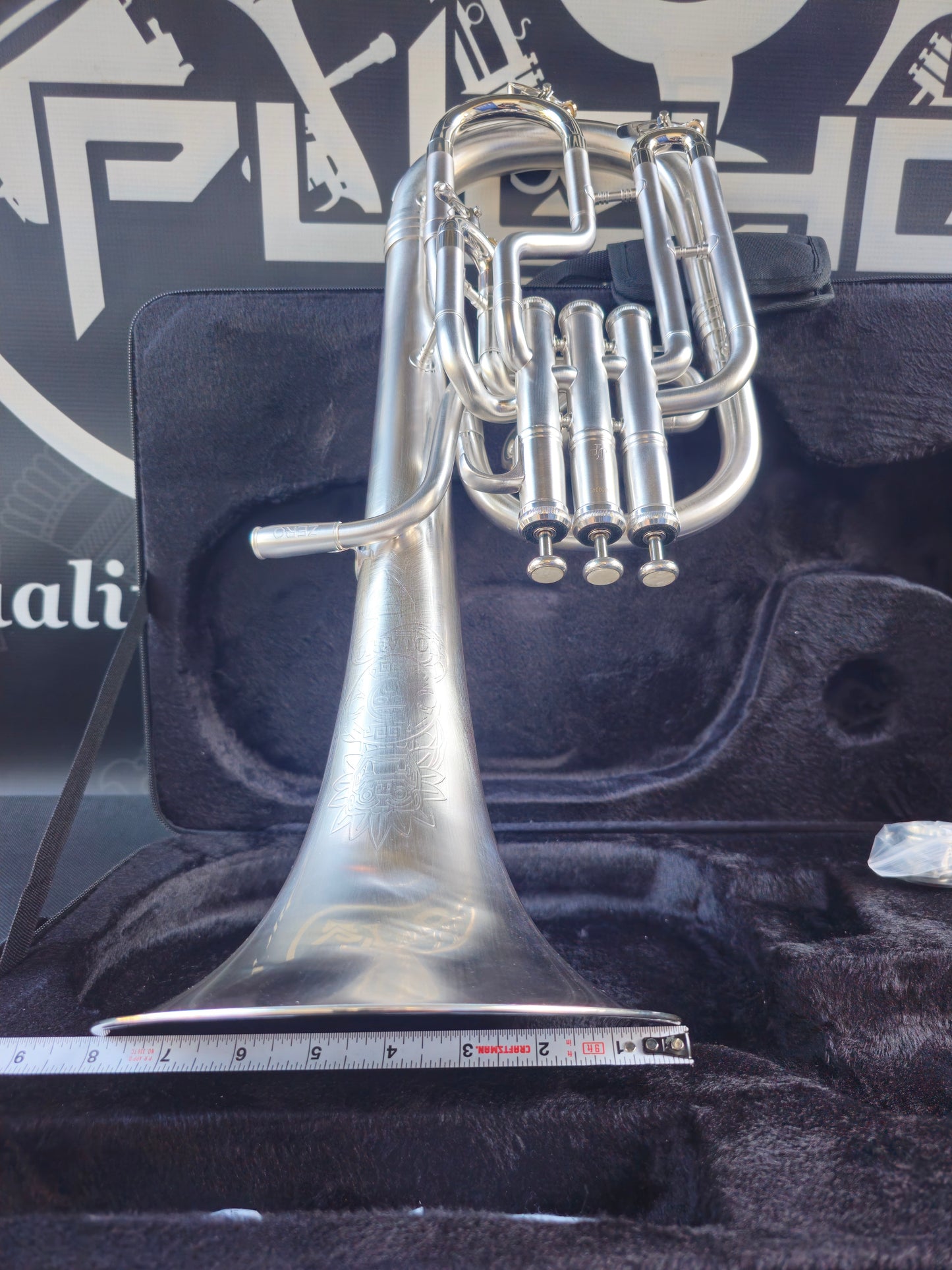 JP Solario Zero Satin Silver Eb Alto Horn - 8" Bell