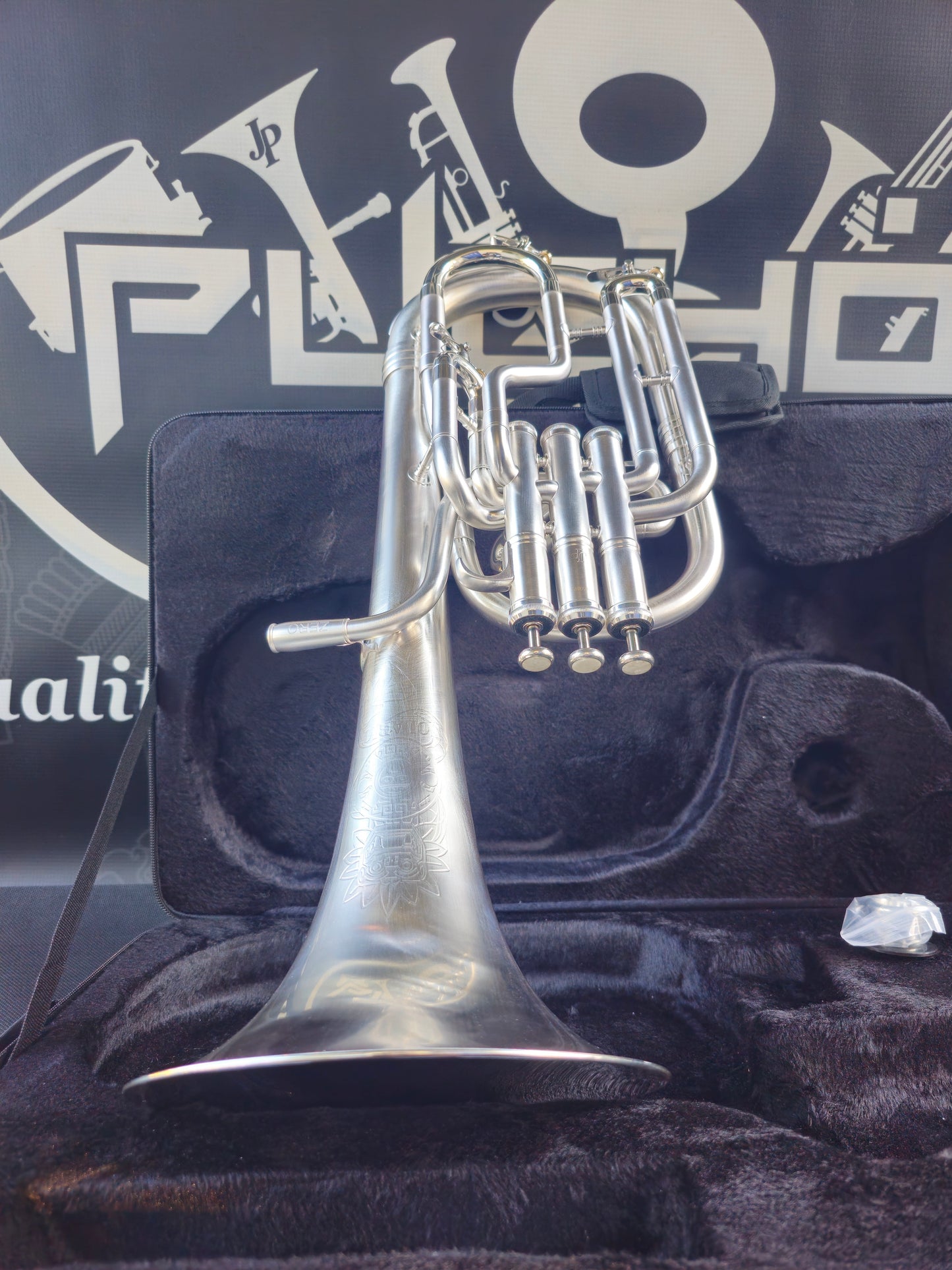 JP Solario Zero Satin Silver Eb Alto Horn - 8" Bell