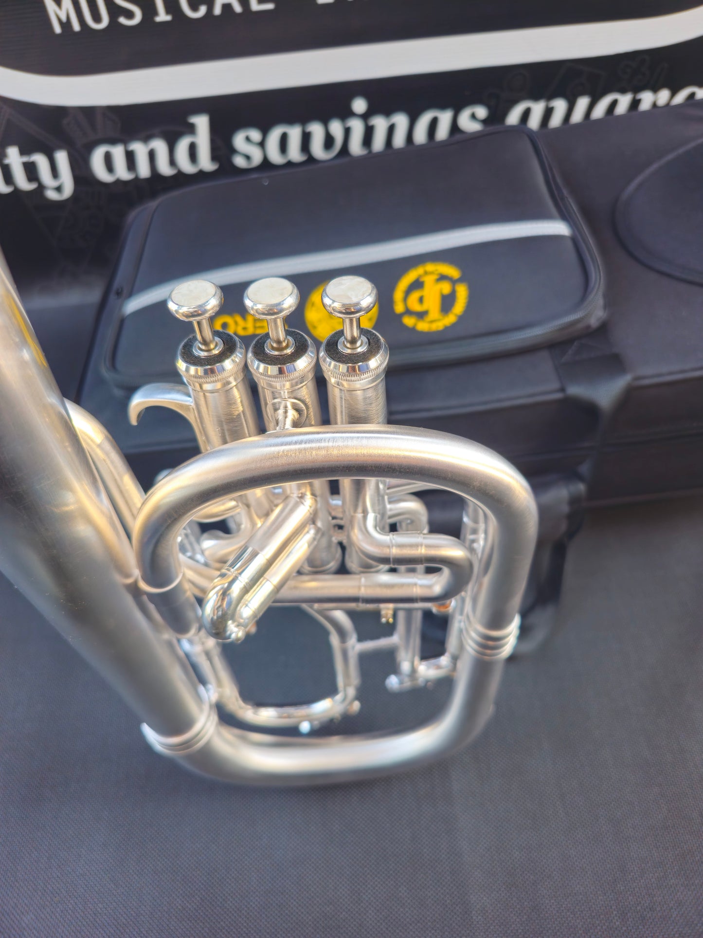 JP Solario Zero Satin Silver Eb Alto Horn - 8" Bell