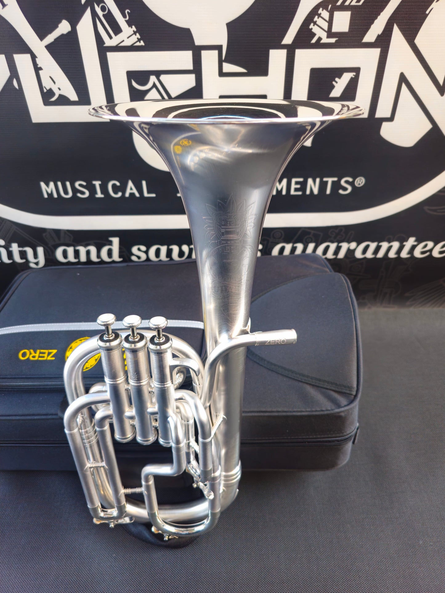 JP Solario Zero Satin Silver Eb Alto Horn - 8" Bell