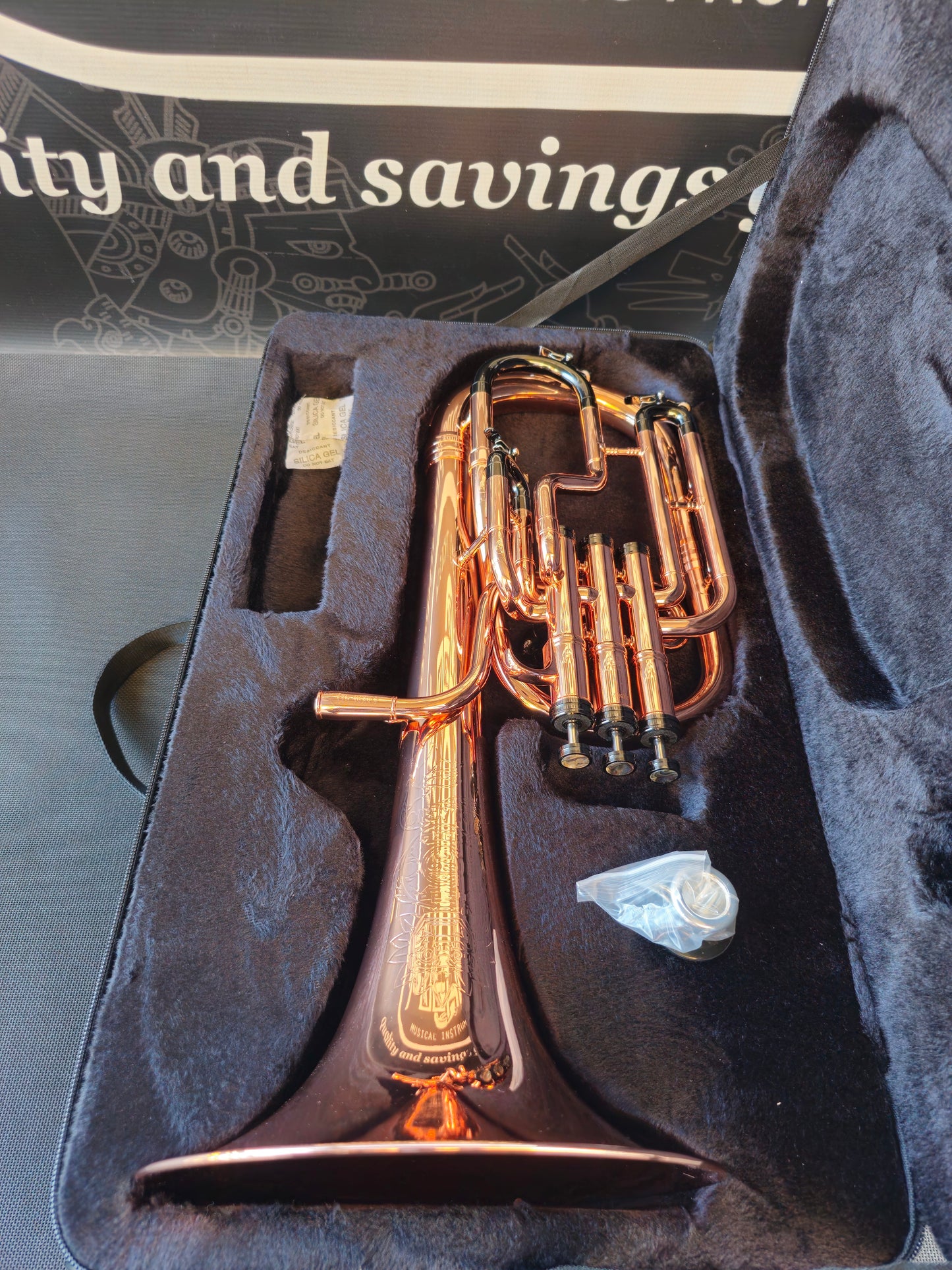 JP Solario Pakal 421 Copper & Black Nickel Eb Alto Horn - 8.75" Big Bell