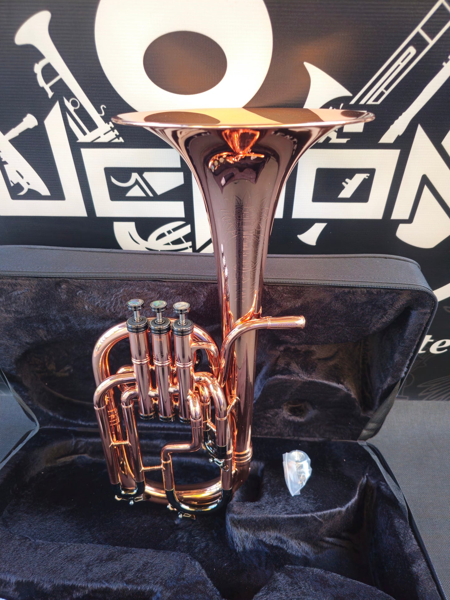 JP Solario Pakal 421 Copper & Black Nickel Eb Alto Horn - 8.75" Big Bell
