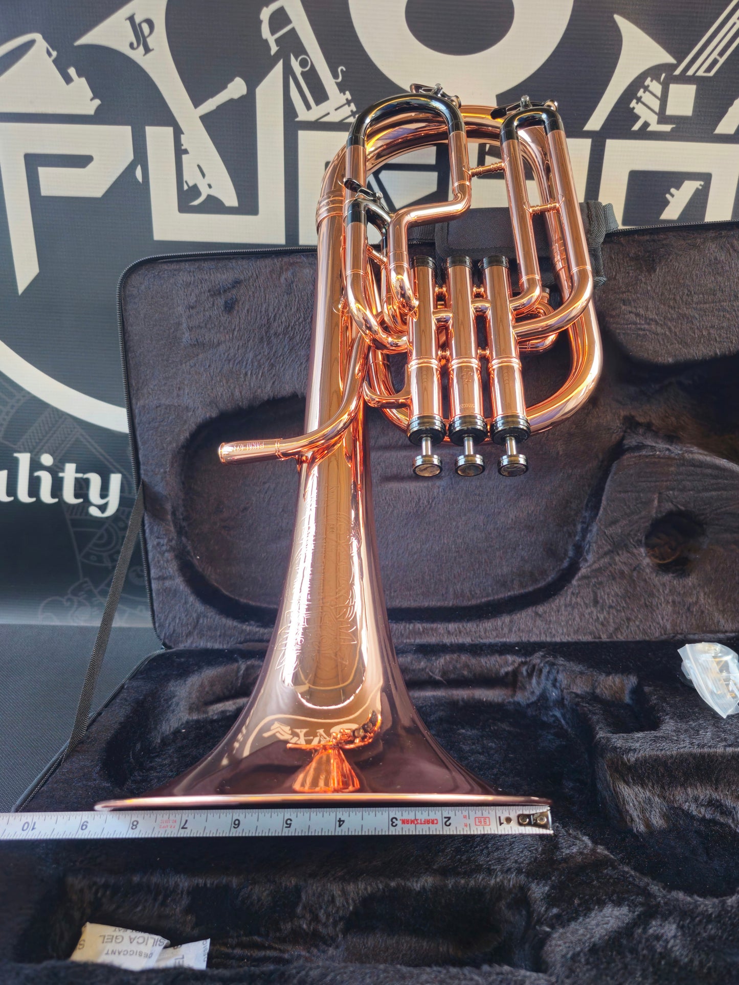 JP Solario Pakal 421 Copper & Black Nickel Eb Alto Horn - 8.75" Big Bell
