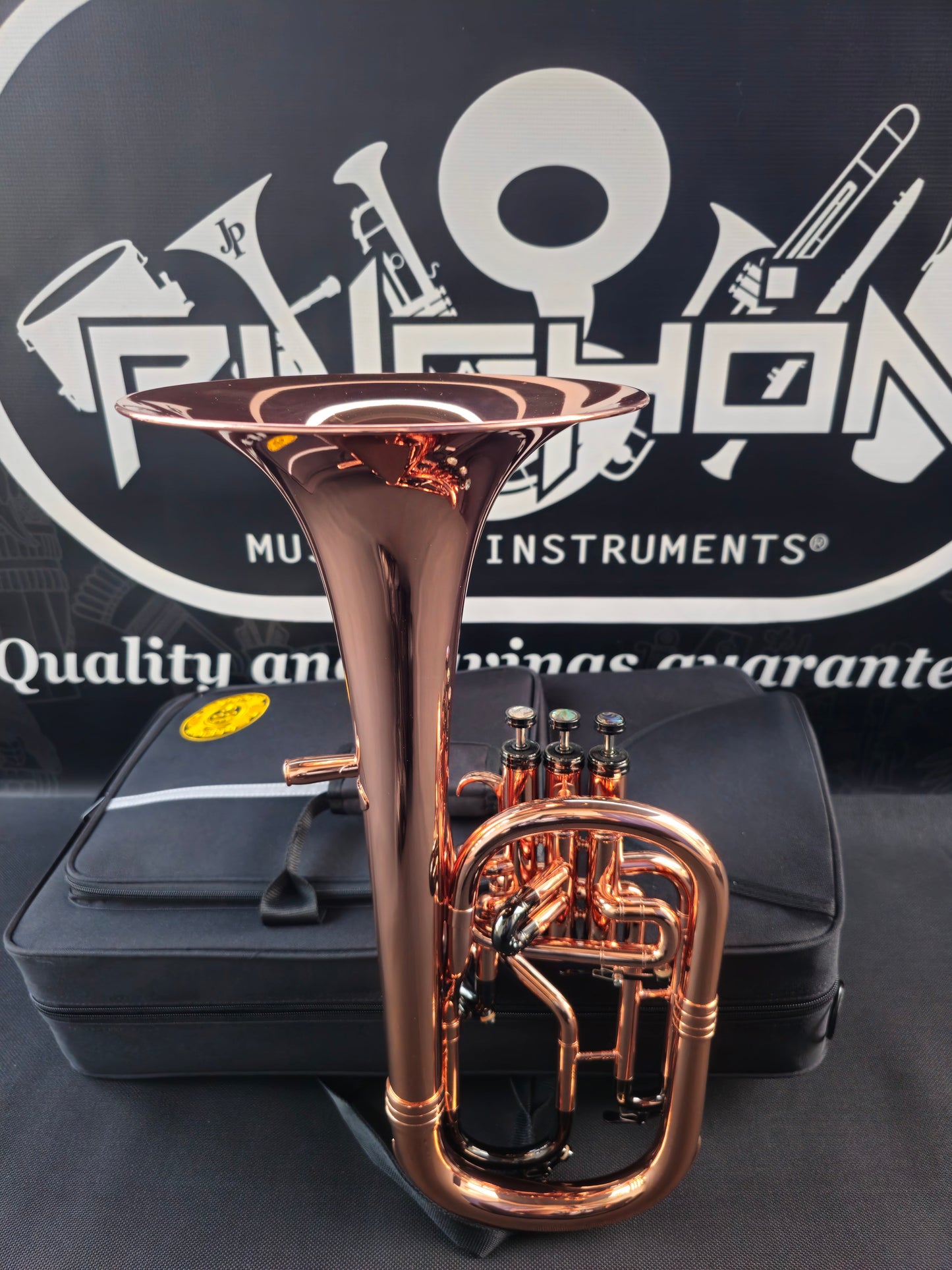 JP Solario Pakal 421 Copper & Black Nickel Eb Alto Horn - 8.75" Big Bell
