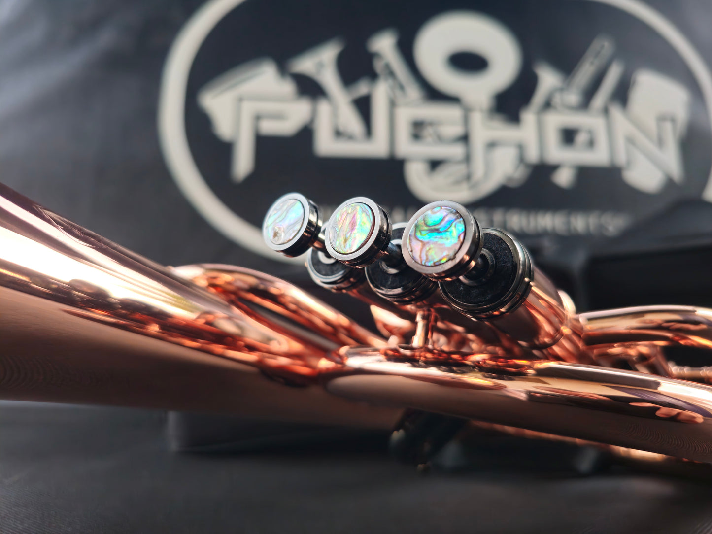 JP Solario Pakal 421 Copper & Black Nickel Eb Alto Horn - 8.75" Big Bell
